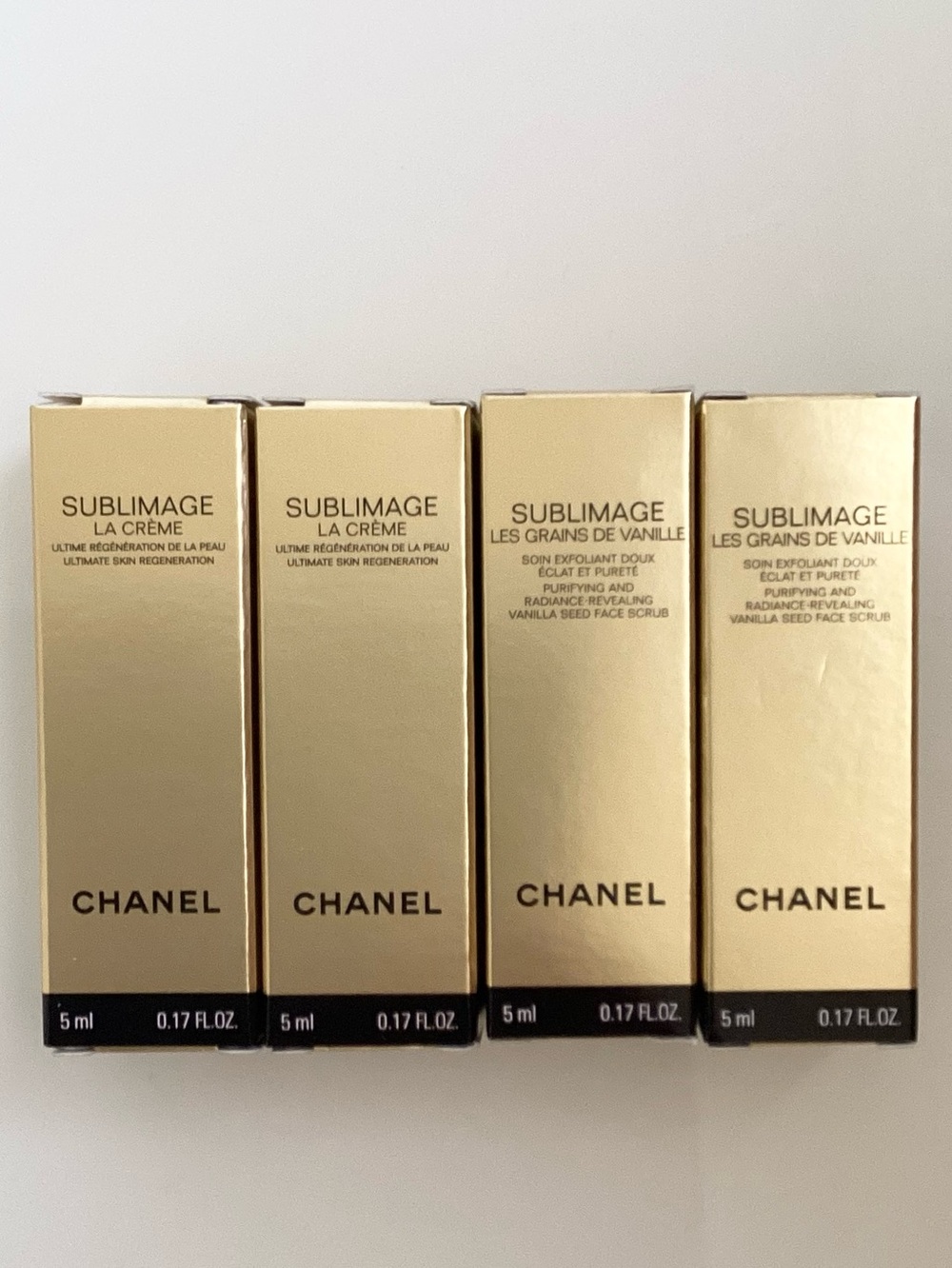 CHANEL Sublimage Skincare Set La crème Sublimage and Vanilla Seed Face Scrub